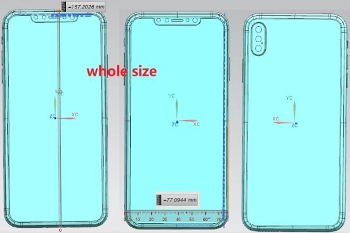 Схемы 6.5-дюймового iPhone подтверждают наличие тройной камеры сзади