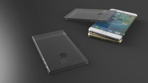 Концепт iPhone 7 со специальным чехлом из стекла Gorilla Glass