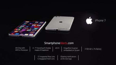 Концепт iPhone 7 с экраном от края до края