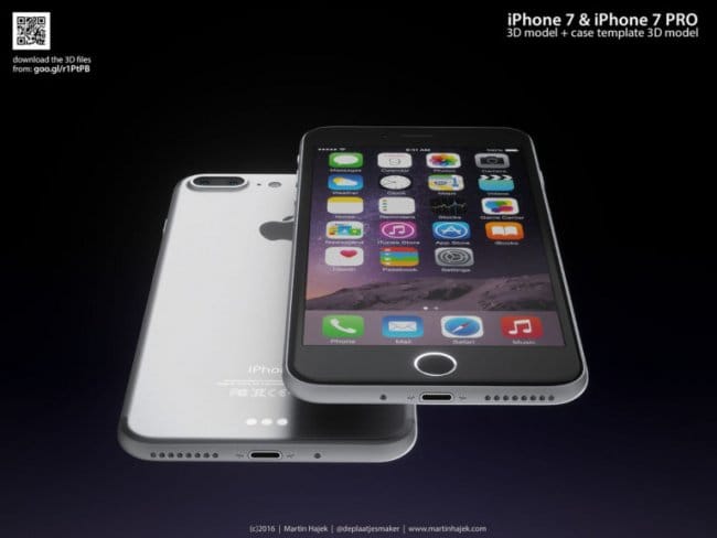 Мартин Хаек представил новые 3D-рендеры iPhone 7 и iPhone 7 Pro