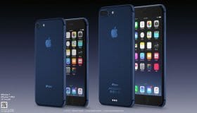 Концепт iPhone 7 в темно-синем цвете