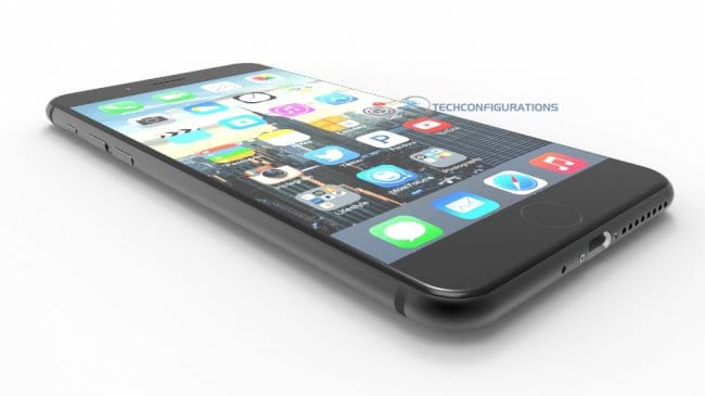 Рендеры iPhone 7 Plus в черном цвете с емкостной кнопкой Домой [Видео]
