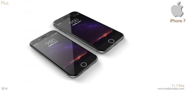 Георгий Тедорадзе представил ряд новых рендеров iPhone 7
