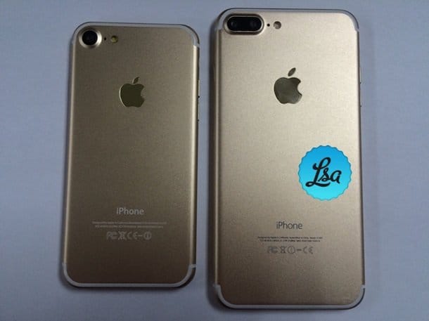 Качественные снимки iPhone 7 и iPhone 7 Plus в золотом цвете