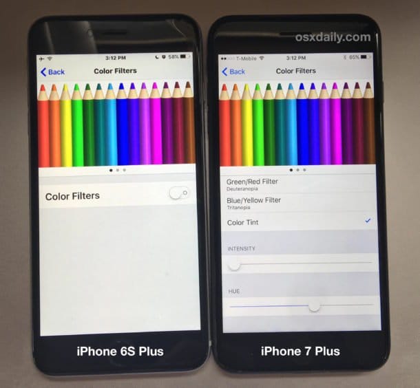 Как исправить желтый экран на iPhone 7 и iPhone 7 Plus