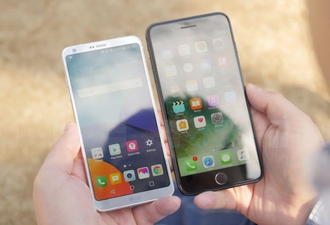 Сравнение LG G6 против Apple iPhone 7 Plus