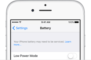 iOS 11 будет сообщать, когда аккумулятор iPhone вышел из строя