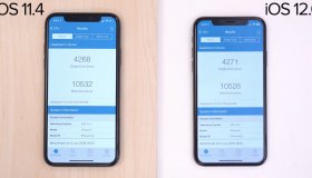 Сравнение скорости работы iPhone X на iOS 12 бета и iOS 11